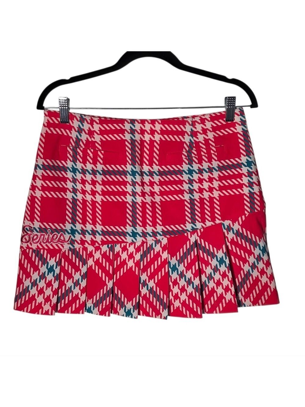 LPGA Pink Houndstooth Water-Repellent Golf Skort Size XS NWT